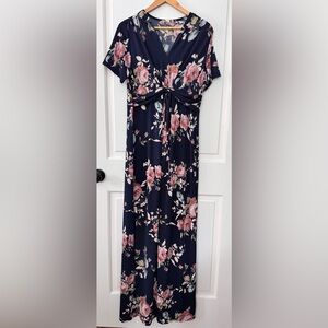 Beeson River by Pink Blush Maternity maxi dress floral size 1X
